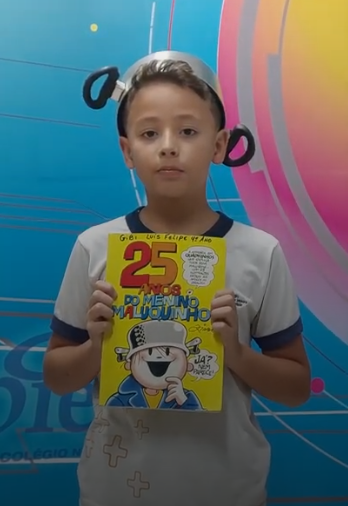Estudante do Colégio Piedade presta homenagem ao escritor Ziraldo 🤍🌟