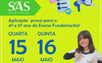 Vem aí: a 1ª edição da Provinha do SAS! 📚📝