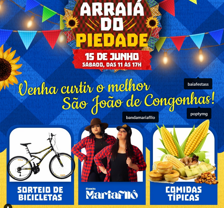 🎉 Vem aí o tradicional Arraiá do Colégio Piedade! 🎉