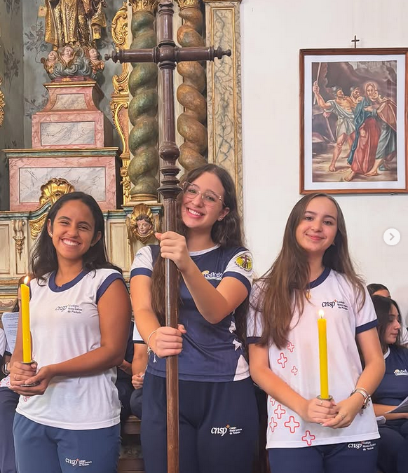 📿 Vivência da Via Sacra: um caminho de fé, cuidado e esperança 🌱
