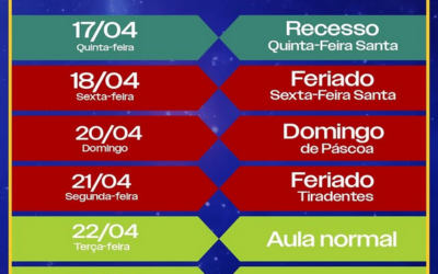 📢 Fique atento(a) ao nosso calendário escolar! 🗓✨