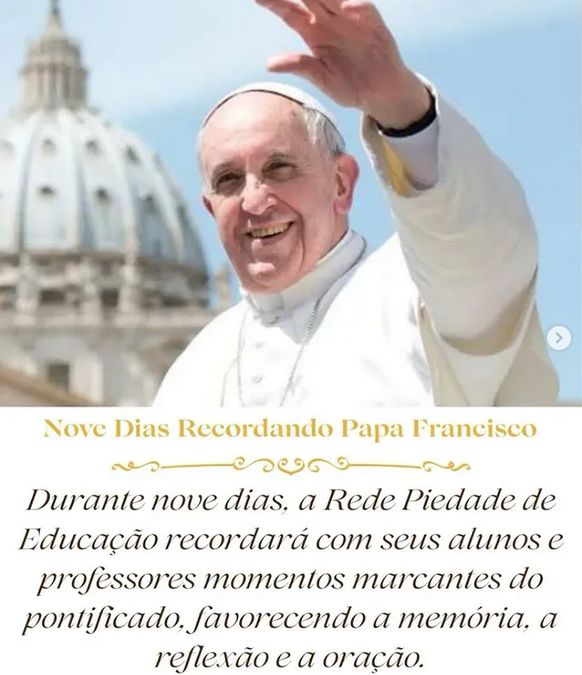 🕊️ Nove dias de oração e memória pelo Papa Francisco