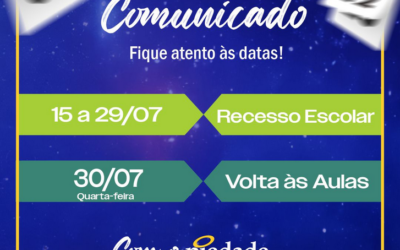 📅✨ Atenção para as datas importantes no nosso calendário escolar!