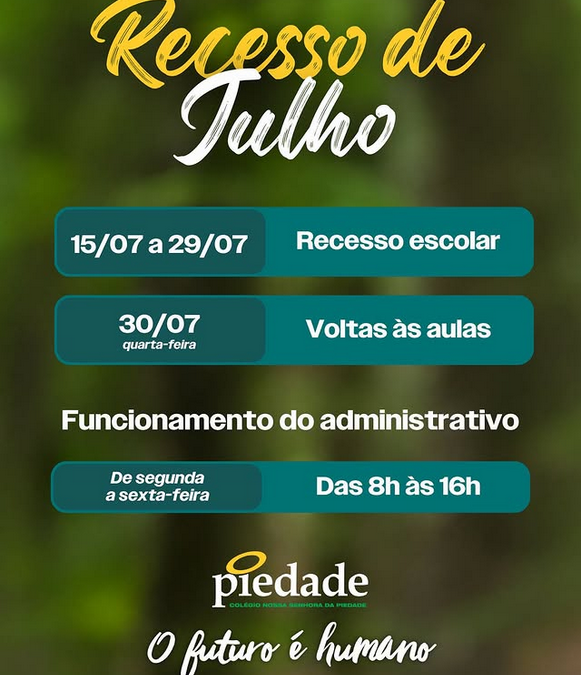 📆✨ Atenção para as datas importantes no nosso calendário escolar!
