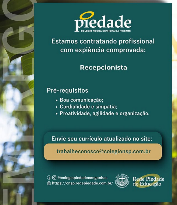 Trabalhe Conosco!