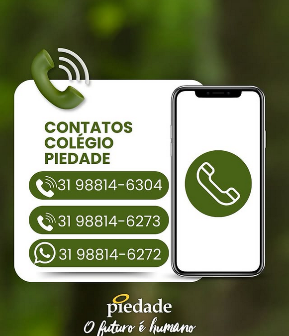 📞 Contatos do Colégio Nossa Senhora da Piedade