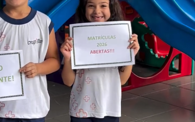 Um recadinho dos nossos pequenos alunos