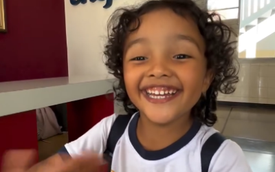 Hoje o Heitor mostrou como é a rotina no Maternal 3! 👦✨