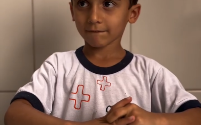 As crianças do 1º período deram um show de espontaneidade! 😍🎬