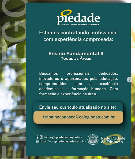 Trabalhe conosco!